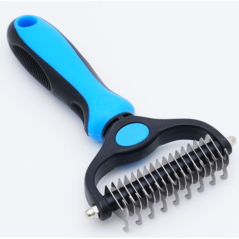 Brosse pour sous-poil pour chien et chat Peigne pour sous-poil à poils longs et courts Brosse d'épilation pour chien Brosse de toilettage (1/5)