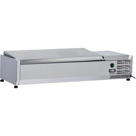 Saladette à Poser 3 X Gn 1/3 + 1 Gn 1/2 Avec Couvercle - Casselin