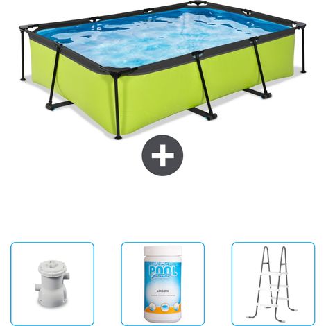 Exit Pool Rechteckig - 300x200x65 cm - 4-teilig SCB84 (1/4)