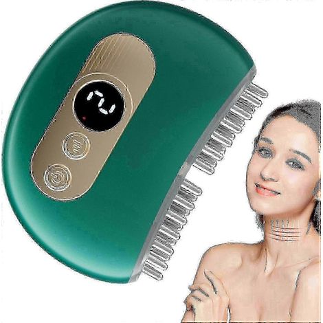 Appareil de massage pour l'articulation temporo-mandibulaire (ATM), avec vibrations et chaleur, design ergonomique multi-aiguilles, pour un soulagement efficace des douleurs à la mâchoire et au cou (v (1/5)