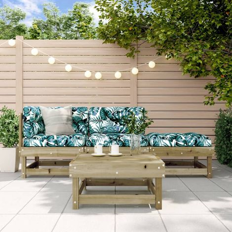 4-tlg. Garten-Lounge-Set Kiefernholz Imprägniert (1/5)