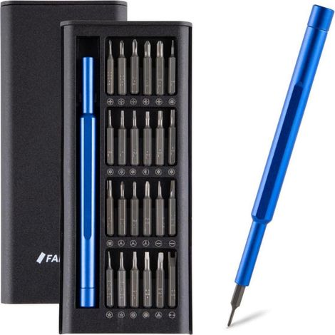 Präzisions-Schraubendreher-Set 25in1 für Elektronik, Blau (1/5)