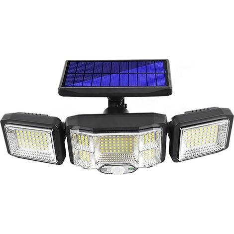 Lampes Murales De Sécurité à Énergie Solaire, Lampes D'extérieur à 3 Modes, Lampes De Sécurité à Énergie Solaire Étanches pour L'avant, La Porte, Le Garage, Le Patio, La Terrasse (1/4)