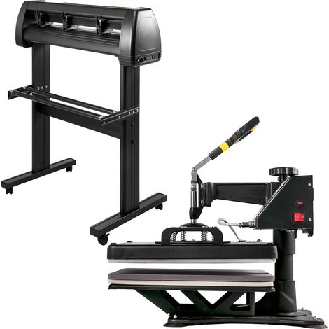 Transferpressen- und Vinylplotter-Set, 38 x 38 cm Heizfläche, 34-Zoll-Schneideplotter, LCD-Steuerung, 5-in-1-Zubehör (1/5)