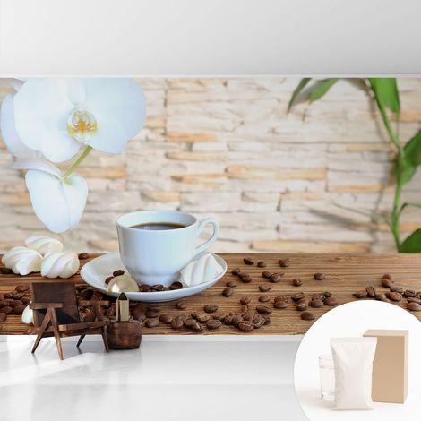 Papier peint intissé classique moderne pour salon et chambre à coucher Décoration rapide avec colle Détente florale 416x254 cm (1/5)