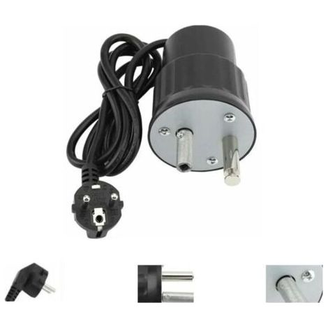 Moteur électrique pour barbecue – Charge maximale 24 kg – Conception en aluminium – Vitesse 2 tr/min pour cuisson uniforme (1/4)