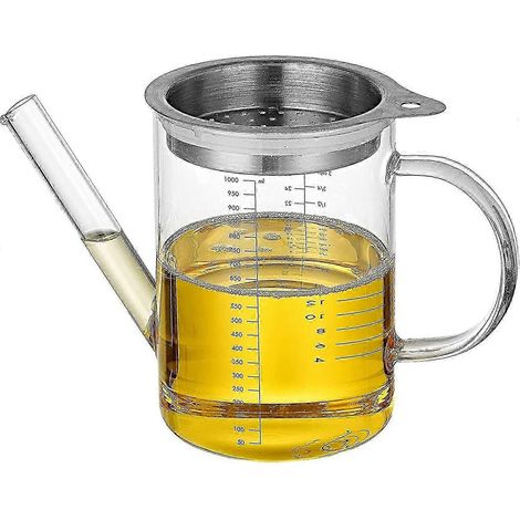 Séparateur de sauce en verre avec bouchon filtrant, séparateur de graisse, séparateur de volaille ( ) (1/5)