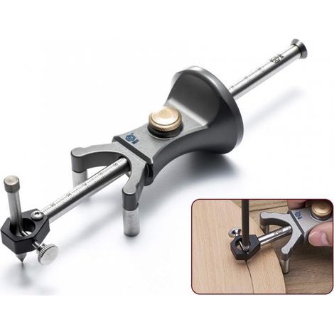 Trazador lineal de arco de doble propósito para carpintería, herramienta multifuncional para dibujar líneas y herramientas de trazado para carpintería DIY. (1/5)