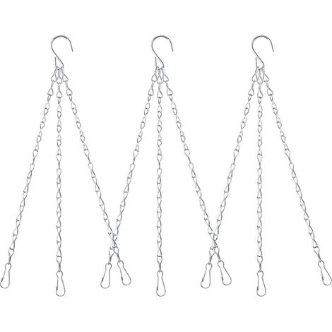 3 ensembles de chaînes de jardinière en métal chaînes suspendues chaîne de suspension de jardinière-Fei Yu (1/5)