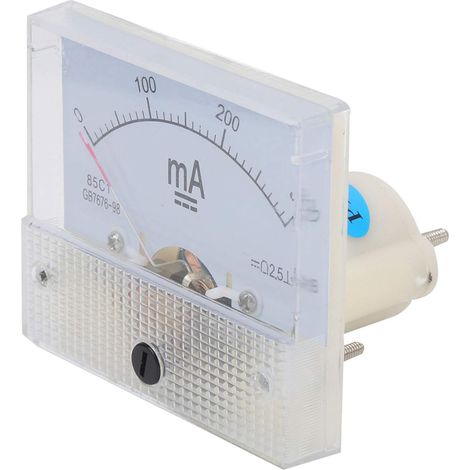 85C1 DC 0300MA Analog Current Meter Easy-to-Read Pointer Panel Tester for Electrical Circuits, Ammeter with Clear Scale, Integrated Installation for Systems (1/5)