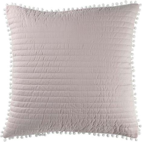 Housse de coussin Dorin 60 x 60 cm Rose et blanc