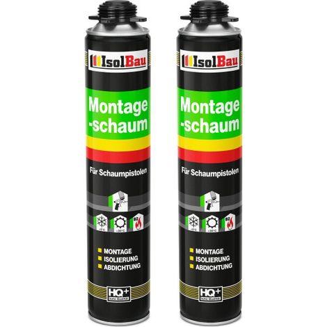 IsolBau Pistol Mounting Foam B2 Montageschaum 2 x 750 ml (1/5)