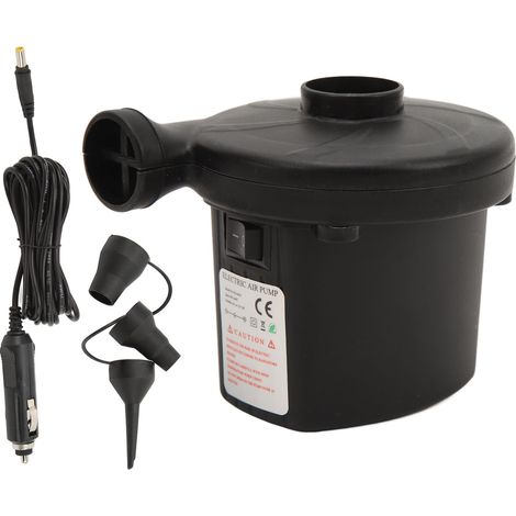 Pompe à air électrique portative 3 buses gonfleur dégonfleur pour bouée piscine gonflable 100V‑240V AC 12V DC (1/5)
