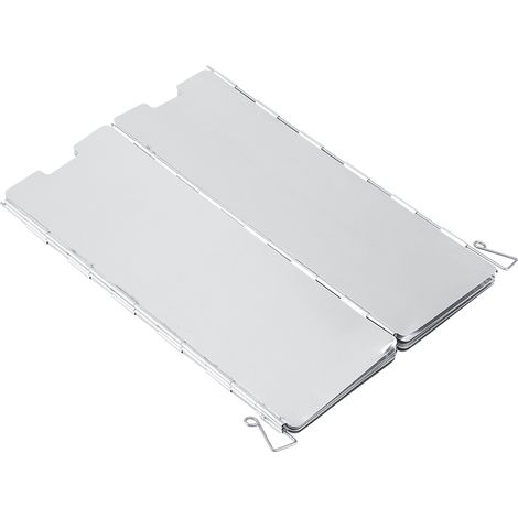 Pare-vent pliable 10 pièces pour réchaud de camping, barbecue et pique-nique, protection coupe-vent pour cuisinière à gaz extérieur (1/5)
