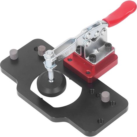 35-mm-Bohrschablone für verdeckte Scharniere aus Aluminiumlegierung, verstellbar, für Schrank- und Kleiderschranktüren (1/5)