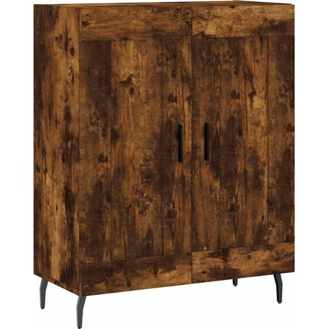 Sideboard/Anrichte/Buffet Räuchereiche 69,5x34x90 cm Holzwerkstoff LXWW142128 (1/5)