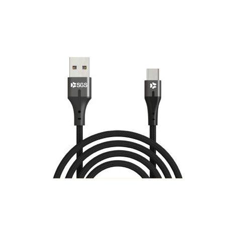 Cable USB-C a USB SGS 15W 1 metro negro