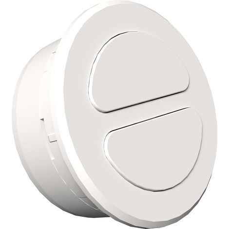 Siro PushPower Druckschalter Mini 35 2-fach weiß - 2-Kanal Funkschalter, kabellos, batterielos, für PushPower Empfänger (1/5)