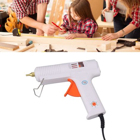 [Hot Melt Glue Gun] + [Mini 110W] + [ABS] + [Sans Déversement]
Pistolet à colle thermique miniature 110W, ABS, sans déversement, avec support métal, poids 362g, pour DIY, arts et réparations (1/5)