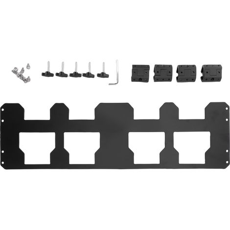 Plaque de montage adaptée à la boîte à outils roulante, organisateur avant ou sur Rail, support de rangement en alliage d'aluminium (1/5)