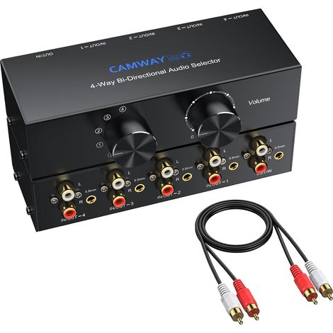 1X4/4X1 Commutateur Audio Bi-Directionnel RCA (1/5)