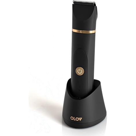 Tondeuse Électrique Homme, pour Corps, Parties Intimes et Nez, Lame En Céramique Antirouille, USB Rechargeable Imperméable (1/5)