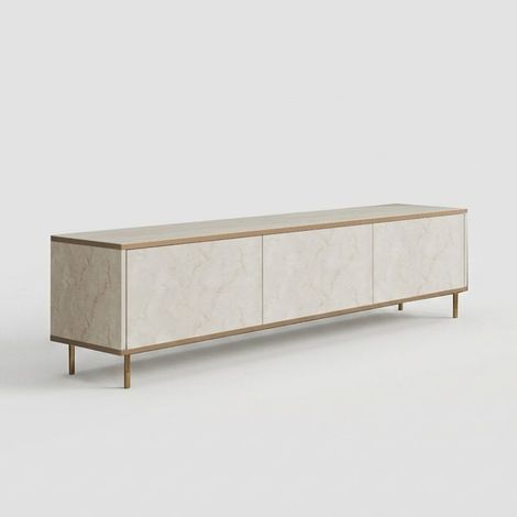Modernes TV-Lowboard mit Regalböden 180 cm Imaj - Beige (1/4)