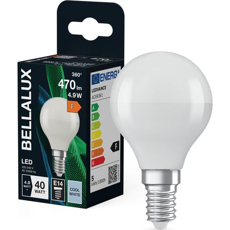 Ampoule Led Opaque Poire E14 4.9w 470 Lm Blanc Froid Ampoule Led Opaque Poire E14 4.9w 470 Lm Blanc Froid - Bellalux