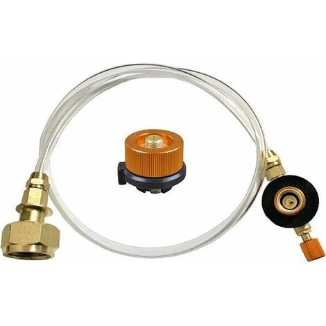 Adaptateur de propane 60 cm – Tuyau de rechange en caoutchouc PU – Raccord gaz pour camping – Sûr et résistant aux intempéries (1/5)