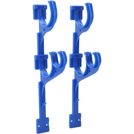 Colgador para piscina - Gancho para accesorios de jardín - Organizador de herramientas - Material ABS duradero - 31 cm - Negro (1/5)