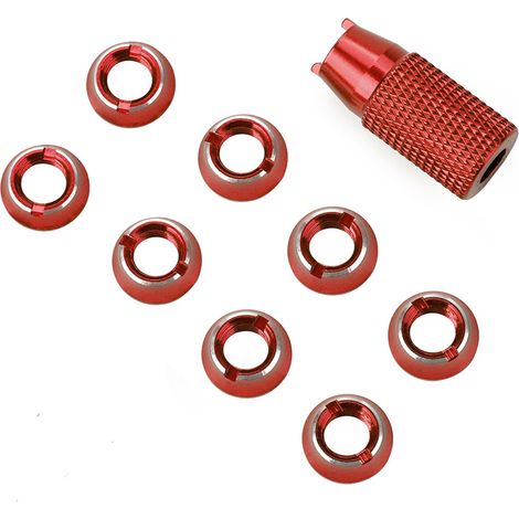 Mutternschlüssel für Metallschalter – Ersatzteil und Upgrade für Futaba- und JR-Funksteuerungssysteme (Rot) (1/5)