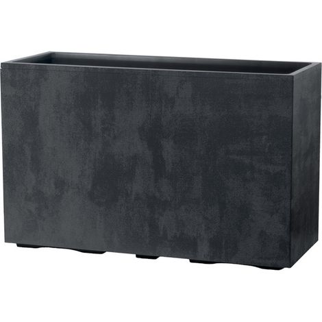 Deroma Pflanztopf Millennium Kunststoff 98 x 62 cm anthrazit