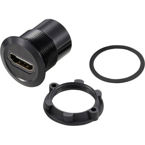 TRU COMPONENTS TC-11980464 Adaptateur HDMI femelle HDMI femelle - HDMI femelle noir Contenu: 1 pc(s) (1/2)