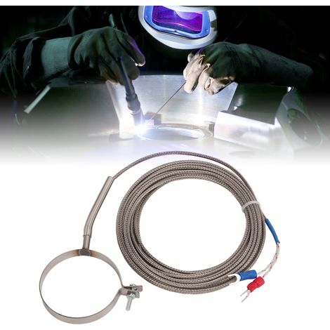 BERM/Belmei Ringthermoelement zur Temperaturmessung, leitfähiger Draht, Spritzgießmaschine, zylindrisches Material, Thermoelementdurchmesser: 50 mm, Länge: 5 m (1/5)