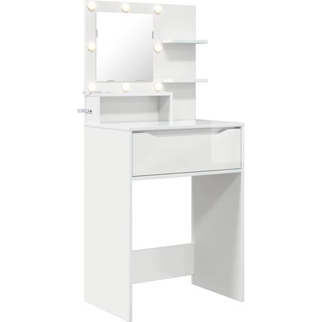 Maison Exclusive - Schlafzimmer-Frisiertische Hochglanz Weiß 80 x