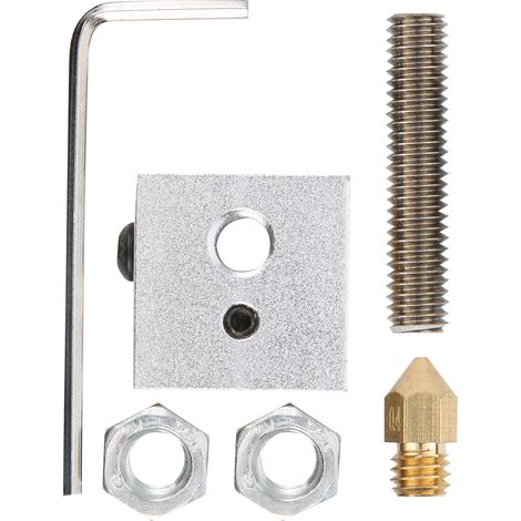 4 Kits Accessoires Imprimante 3D avec Bloc Chauffage, Buse 0.4mm et Clé pour Filament 1.75mm (1/5)