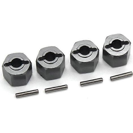 Adaptateur hexagonal de roue en métal de 12 mm pour voiture RC ZD Racing DBX-10 DBX10 1/10, pièces et accessoires de mise à niveau, gris (1/4)