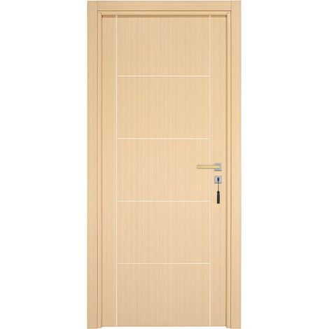Bloc-porte pose fin de chantier collection PREMIUM Casoar, H.204 x l.73 cm, aspect chêne clair, réversible  - Reivilo