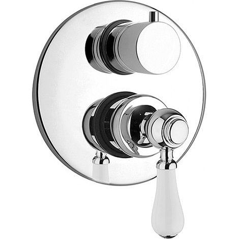 Miscelatore Jacuzzi incasso per doccia serie Tosca con deviatore rotativo a 2 uscite 0TO00400JA00 cromato (1/2)