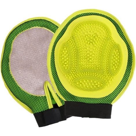 Gants de nettoyage pour brosse de chien, peigne de chat, pour Massage des animaux, pour éliminer les poils, gant de [64E08EB] (1/4)