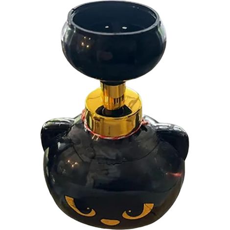 Distributeur de savon mousse à motif patte de chat noir - Distributeur de savon mousse automatique rechargeable à pression - Outil de salle de bain (1/5)