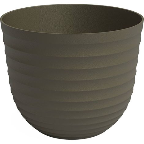 artevasi© HAVANA WAVES Pflanztopf Moss Green dunkelgrün Ø 30 cm - Kunststoff (1/2)
