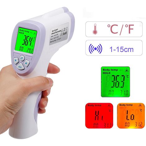 Thermomètre infrarouge frontal numérique sans contact