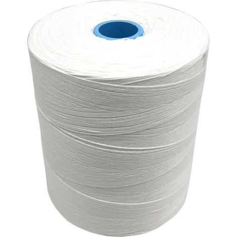Weißes Polyester-Lebensmittelgarn, 4 Stränge x 3000 Meter (1 kg Rolle), 9 kg Reißfestigkeit – D-Work (1/5)