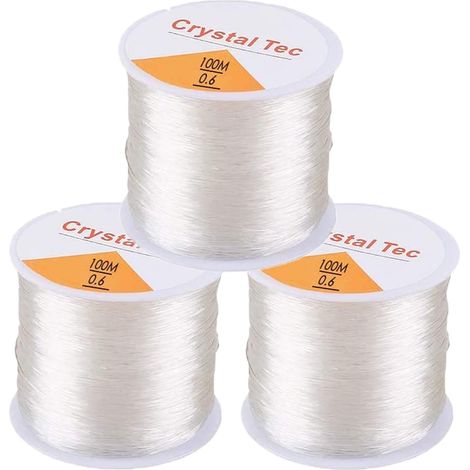 rouleaux de fil élastique de 0,7 mm pour la création de bijoux et la fabrication de bracelets.