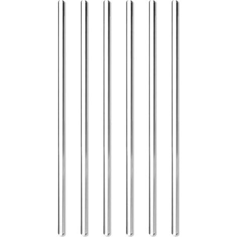 Lot de 6 agitateurs en verre de 20 cm, utilisables des deux côtés, résistants à la chaleur, pour chimie scientifique, laboratoire, pour mélanger des boissons chaudes et froides (1/4)