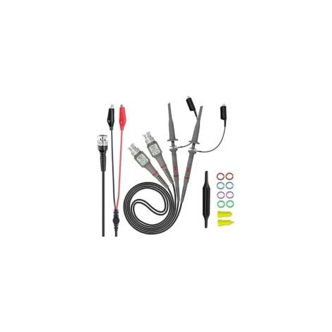Universelle Oszilloskop-Tastköpfe mit Zubehörset, 100-MHz-Oszilloskop-Zangentastköpfe mit BNC-auf-Minigrabber-Testkabelset (mit BNC-Steckerset) – Crezuo