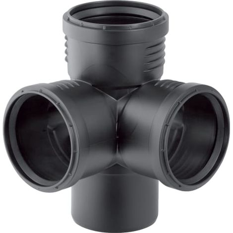 Geberit Silent-PP Eckabzweig 87,5° d125/110/110 DN125/100/100 390662141 (1/5)