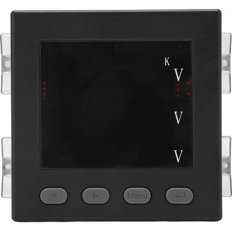 Voltmètre numérique triphasé intelligent noir, ignifugé, stable, AC220V