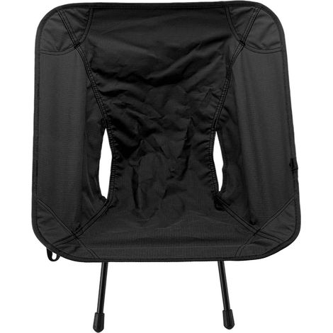Chaise lune pliante portable et portable pour l'extérieur, légère et idéale pour le camping, la plage et la pêche (dessin noir). (1/5)